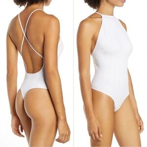 NWT Free People Intimately Bridget Bodysuit White